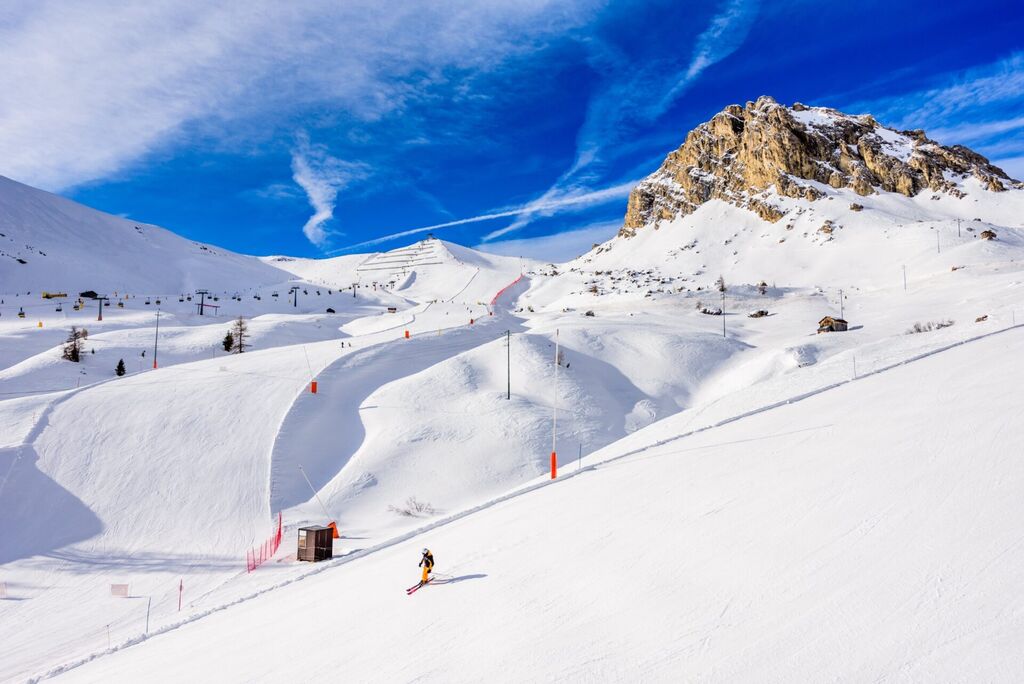 The Sellaronda is the ski circuit around the Sella group in Northern Italy. It lies between the four Ladin valleys of Badia, Gherdeina, Fascia, and Fodom.